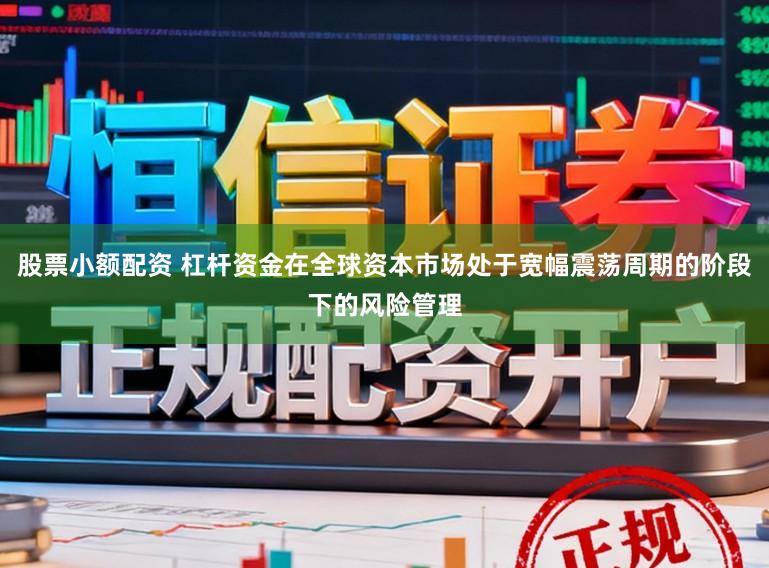 股票小额配资 杠杆资金在全球资本市场处于宽幅震荡周期的阶段下的风险管理