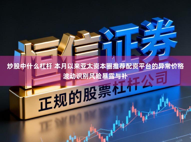 炒股中什么杠杆 本月以来亚太资本圈推荐配资平台的异常价格波动识别风险暴露与补