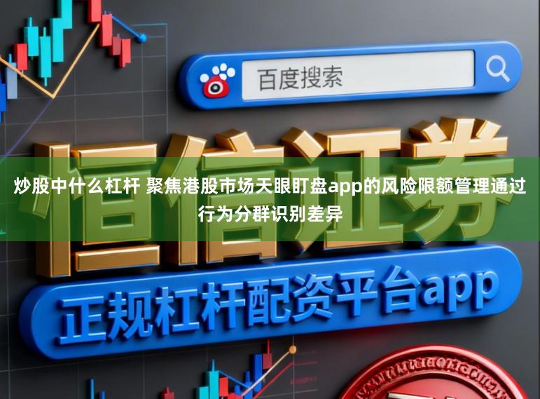 炒股中什么杠杆 聚焦港股市场天眼盯盘app的风险限额管理通过行为分群识别差异