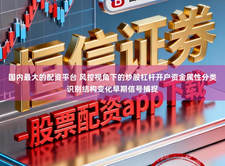国内最大的配资平台 风控视角下的炒股杠杆开户资金属性分类识别结构变化早期信号捕捉